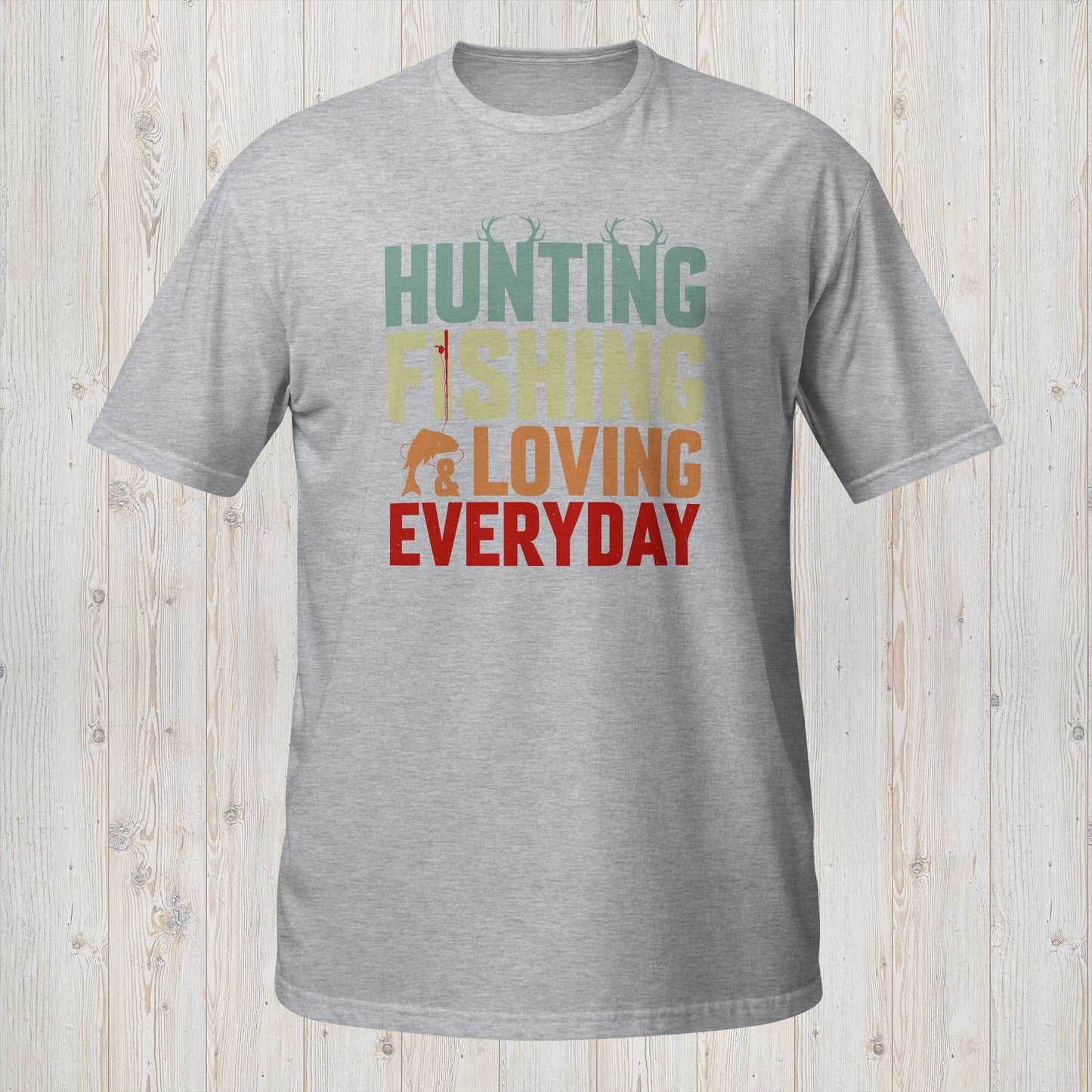 Outdoor Enthusiast Tee - Hunting, Fishing, and Loving Everyday