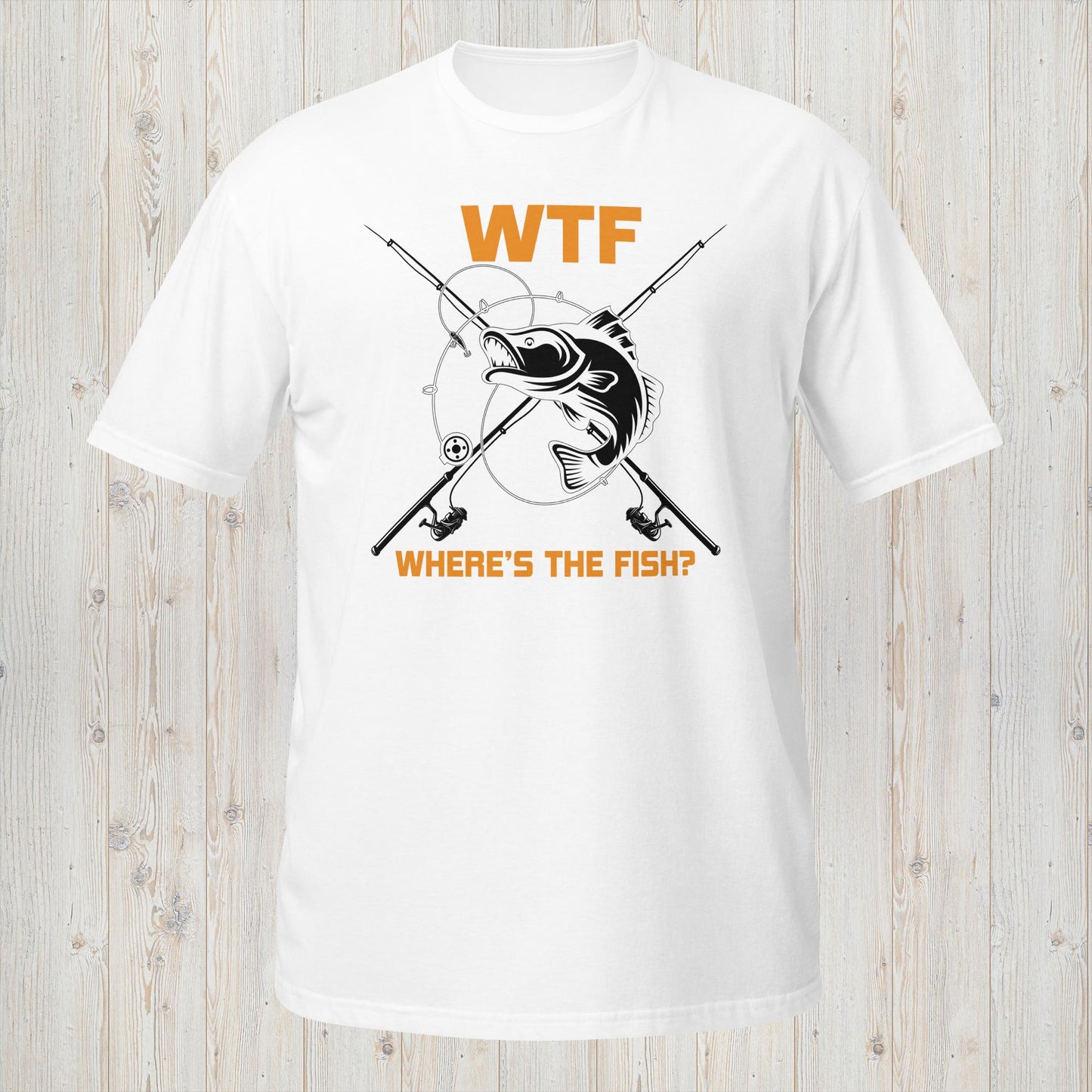 WTF Where's the Fish Tee - Expressive Fishing Quest Statement Shirt
