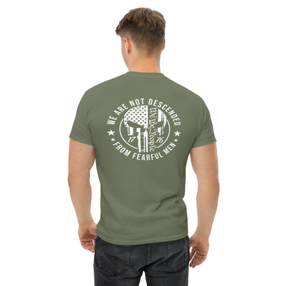 Premium Classic Unisex Tee "1776 We Are Not Descended From Fearful Men" Patriotic T-Shirt